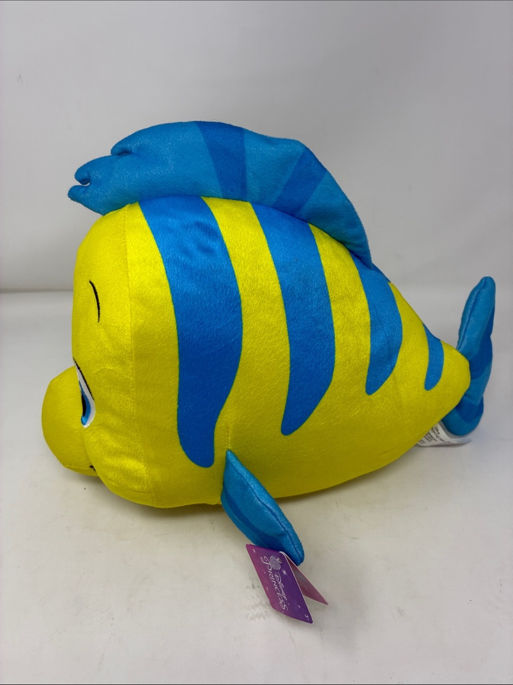 Little Mermaid Plush 14" Flounder Just Play Large Stuffed Toy